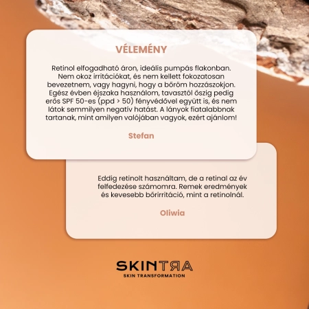 SkinTra - Liquid Happiness - Szérum Arcbőrre és Szem Alá 0,3% Retinallal - 30ml