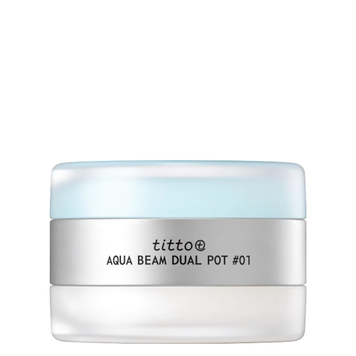 titto - Aqua Beam Dual Pot - Ajakápoló Duó - #01 Aqua Lip Balm/Shine Beam Plumper - 10g