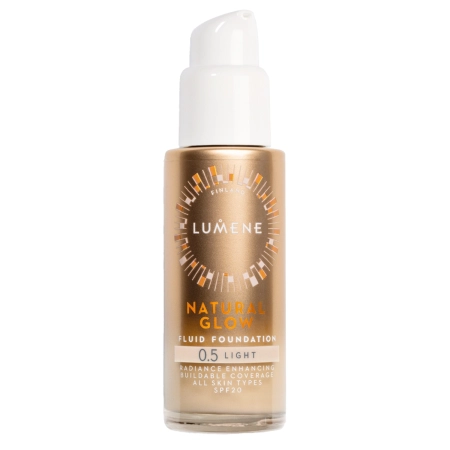 Lumene - Natural Glow Fluid Foundation SPF20 - Ragyogtató Alapozó - 0,5 Light - 30ml