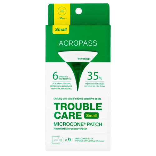 AcroPass - Trouble Care Microcone Patch Small - Mikro-tűs Tapaszok Bőrhibákra - Kicsi - 9db