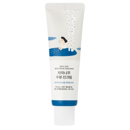 Round Lab - Birch Juice Moisturizing Sun Cream SPF50+ PA++++ - Fényvédő Krém - 50ml