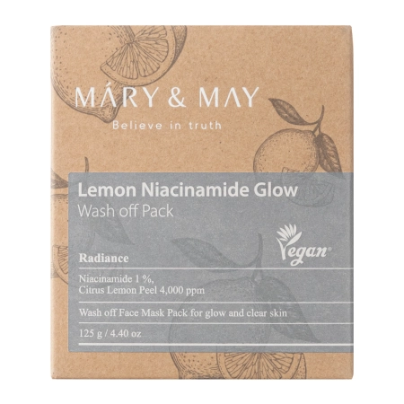 Mary&May - Citromos Niacinamide Glow Wash off Pack - Világosító Agyagmaszk - 125g