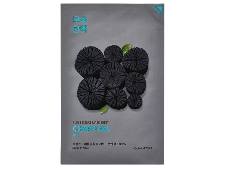 Holika Holika - Pure Essence Mask Sheet - Charcoal - Fátyolmaszk Aktív Szénnel - 23ml