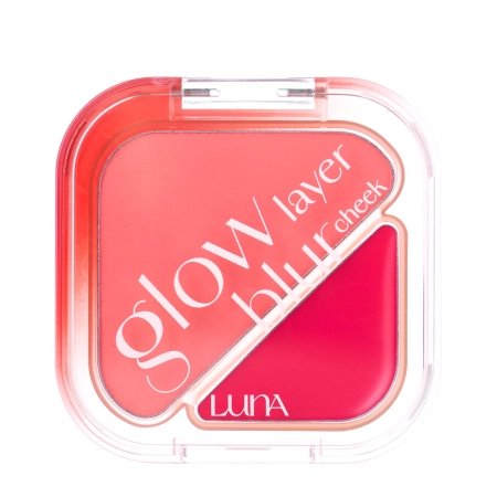LUNA - Glow Layer Blur Cheek - Dupla Arcpirosító - 08 Strawberry Jelly - 8,5g