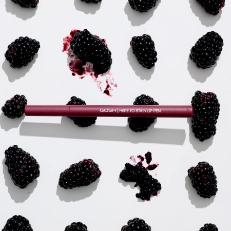 GOSH - Here To Stain Lip Pen - Hosszantartó Filces Szájkontúrceruza- 010 Berry Stain - 1ml