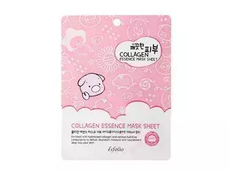 Esfolio - Pure Skin Collagen Essence Mask Sheet - Fátyolmaszk Kollagénnel - 25ml