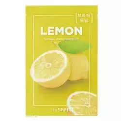 The SAEM - Natural Lemon Sheet Mask - Fátyolmaszk Citromkivonattal - 21 ml