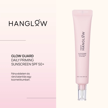 HanGlow - Glow Guard - Daily Priming Sunscreen SPF 50+ - Napi Fényvédő Krém - 50ml