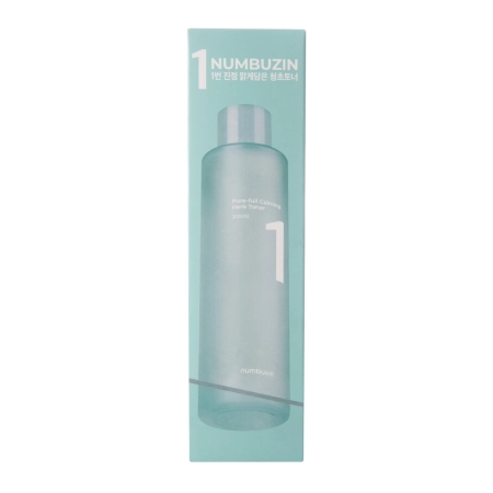 Numbuzin - No.1 - Pure-full Calming Herb Toner - Bőrnyugtató Tonik Ezüst Szirtőrrel és Centella-val - 300ml