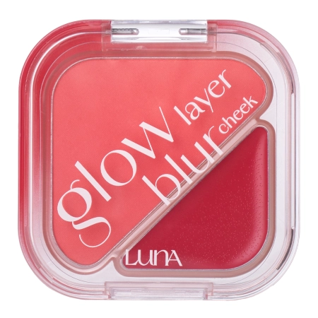 LUNA - Glow Layer Blur Cheek - Dupla Arcpirosító - 10 Cherry Compote - 8,5g