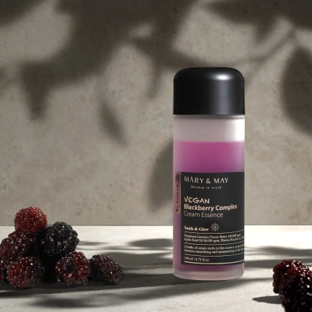 Mary&May - Vegan Blackberry Complex Cream Essence - Többfunkciós Krémes Esszencia - 140ml