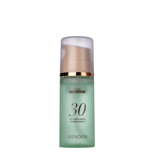 MENOKIN - 30 Seconds Quick Bubble Mask Clear - Bőrnyugtató Arcpakolás Hab Formában - 95ml