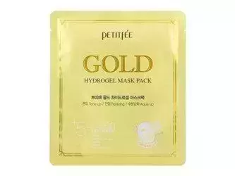 Petitfee - Gold Hydrogel Mask Pack - Hidrogél Maszk Arannyal és Ginzeng-kivonattal - 32g