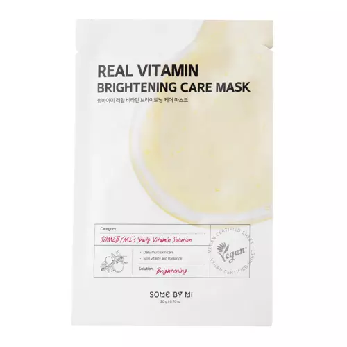 Some By Mi - Real Vitamin Brightening Care Mask - Világosító Fátyolmaszk - 20g