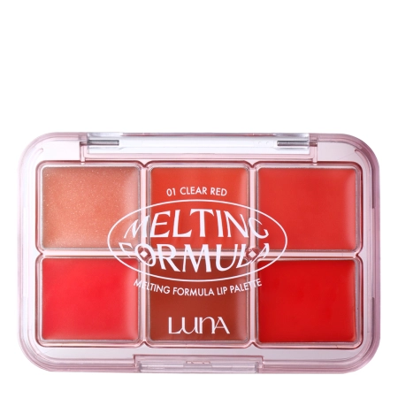 LUNA - Melting Formula Lip Palette - Szájfény Paletta - 01 Clear Red - 10,2g