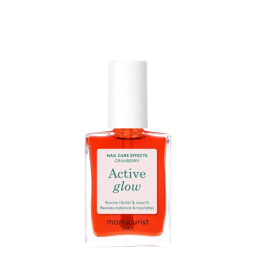 Manucurist - Active - Active Glow - 2 az 1-ben Ápoló Körömlakk - Cranberry - 15ml