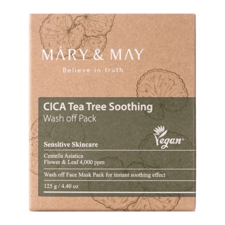 Mary&May - CICA Tea Tree Soothing Wash off Pack - Agyagmaszk - 125g