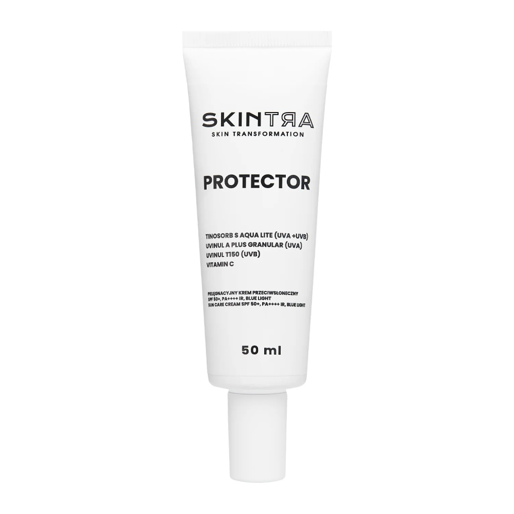 SkinTra - Protector - Bőrápoló Fényvédő Krém SPF 50+/PA++++, IR, BLUE LIGHT - 50ml