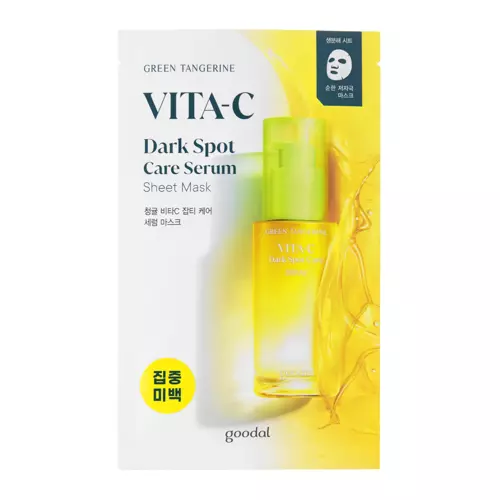 Goodal - Green Tangerine Vita C Dark Spot Serum Sheet Mask - C-vitamin Fátyolmaszk - 1db