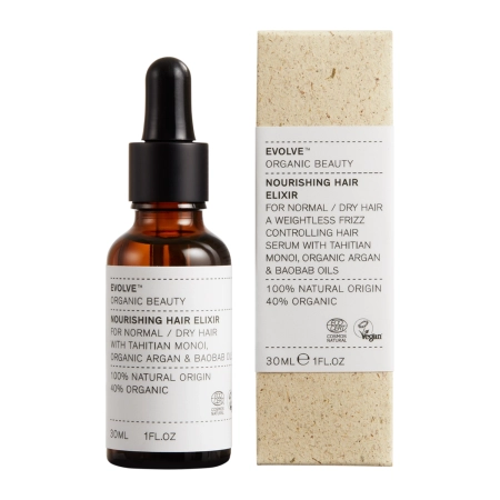 Evolve Organic Beauty - Nourishing Hair Elixir - Hajszérum Argán- és Monoi Olajjal - 30ml