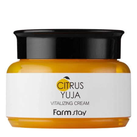 Farmstay - Citrus Yuja Vitalizing Cream - Revitalizáló Arckrém Yuzu Gyümölcskivonattal - 100g