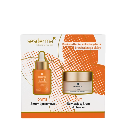 sesderma - C-VIT Set - Ragyogást Visszaállító Termékcsomag - Szérum + Krém - 50ml+30ml