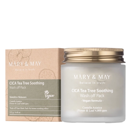 Mary&May - CICA Tea Tree Soothing Wash off Pack - Agyagmaszk - 125g