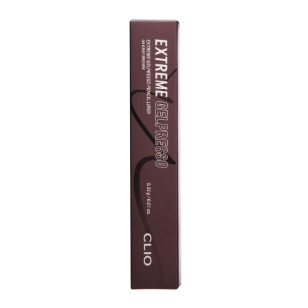 Clio - Extreme Gelpresso Pencil Liner - Vízálló Szemceruza - 004 Gray Brown - 0.35g