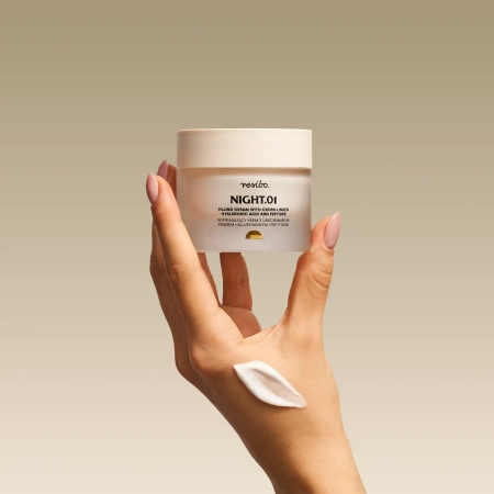 Resibo - NIGHT.01 - Feltöltő Krém Keresztkötött Hialuronsavval és Peptidekkel - 50ml
