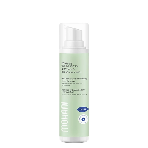 Mohani - Újjáépítő és Normalizáló Arckrém - 2% Ceramid Komplex - Niacinamid és Cink-glükonát - 50ml