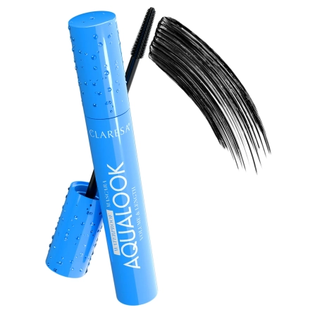 Claresa - Aqualook Waterproof Volume&Length Szempillaspirál - Fekete - Vízálló, Dúsító és Hosszabbító Szempillaspirál - Fekete - 8g