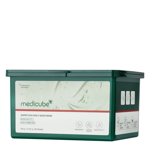 Medicube - Super Cica Daily Quick Mask - Bőrnyugtató Arcmaszk Készlet - 30db/300g
