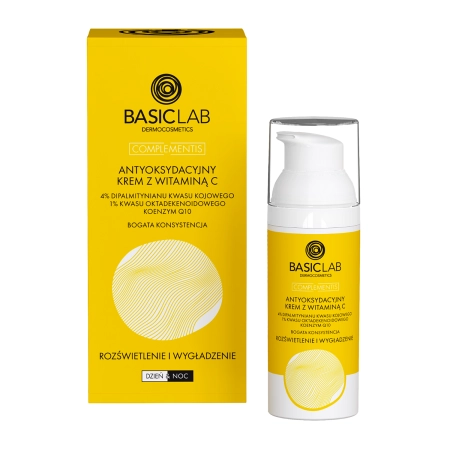 BasicLab - Világosítás és Simítás - Gazdag Állagú Antioxidáns C-vitamin Krém - 50ml