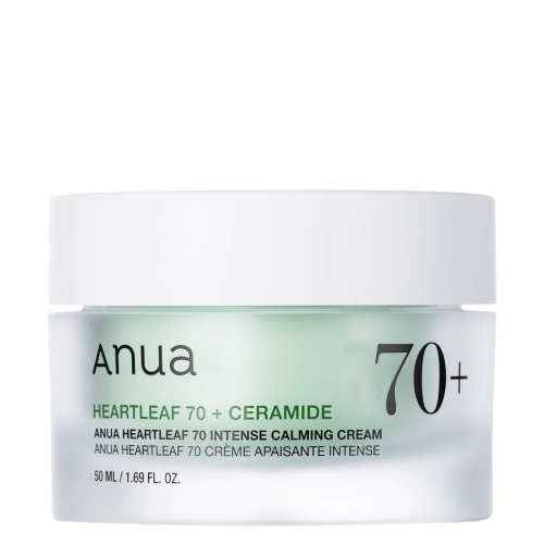 Anua - Heartleaf 70 Intense Calming Cream - Nyugtató Arckrém Ezüst Szirtőr Kivonattal - 50ml