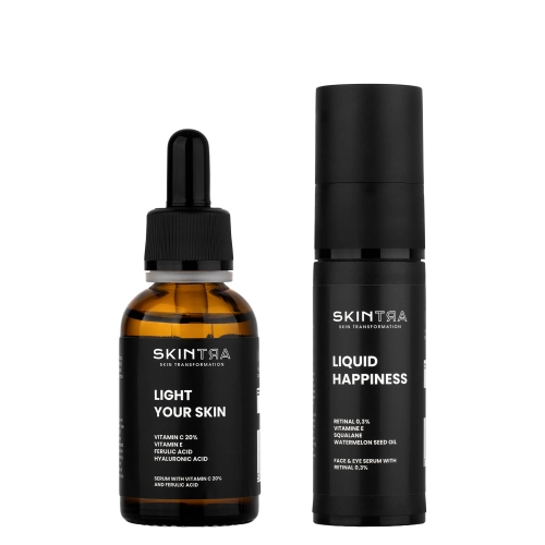 SkinTra - Anti-Aging Glow Set - Öregedésgátló és Ragyogtató Szett - 30 ml + 30 ml