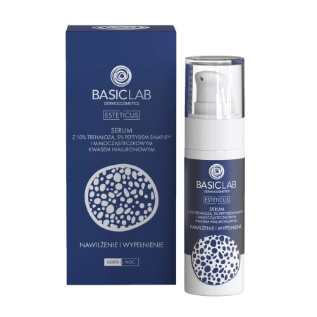 BasicLab - Esteticus - Hidratálás és Feltöltés - Szérum 10% trehalózzal, 5% peptiddel és hialuronsavval - 30ml