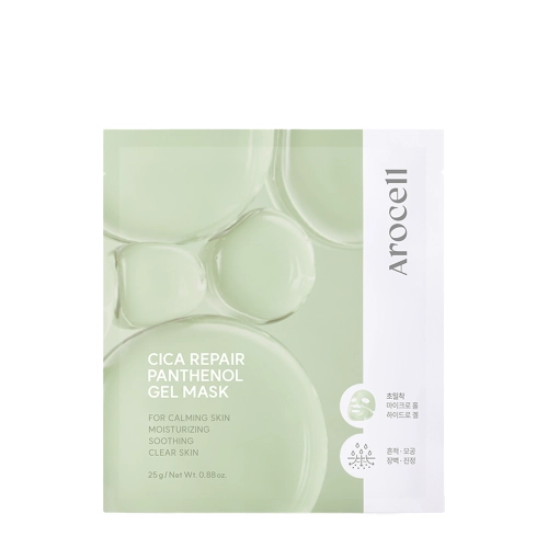 Arocell - Cica Repair Gel Mask – Hidrogél Hidratáló és Bőrnyugtató Arcmaszk - 1db/25g