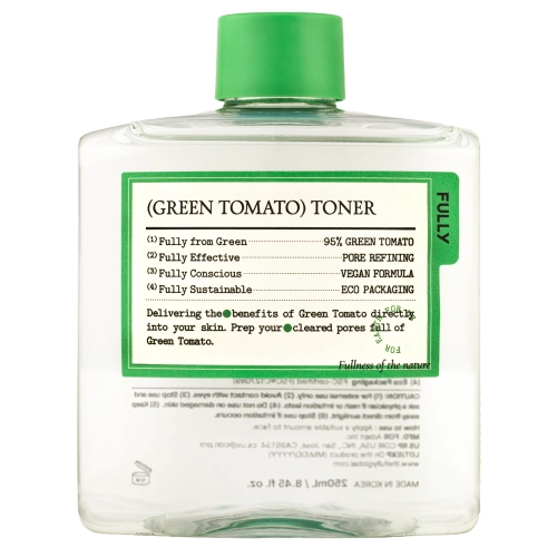 FULLY - Green Tomato Toner - Pórusszűkítő Tonik - 250ml