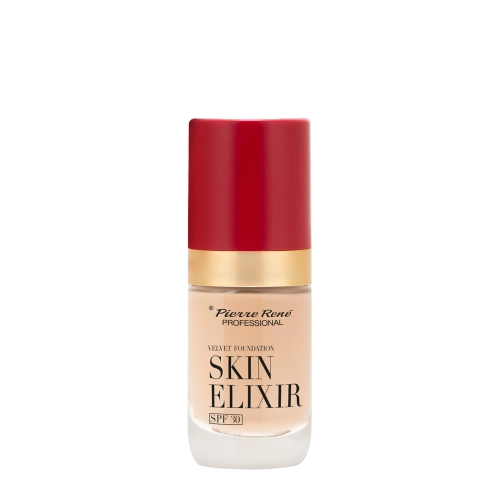 Pierre Rene - Skin Elixir SPF30 Velvet Foundation - Hosszantartó Alapozó - 02 - 25ml