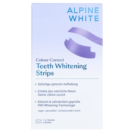 Alpine White - Colour Correct Whitening Strips - Fogfehérítő Tapaszok - 14db