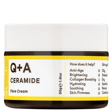 Q+A - Ceramide Barrier Defence Face Cream - Bőrvédő Ceramidos Arckrém - 50ml
