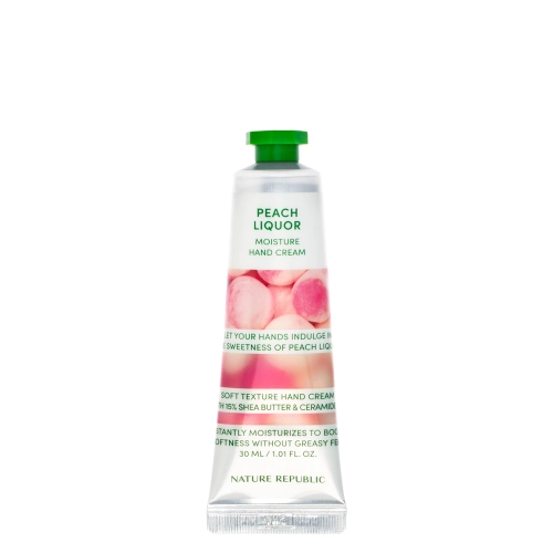 Nature Republic - Hand & Nature Peach Liquor Moisture Hand Cream - Kézkrém - 30ml