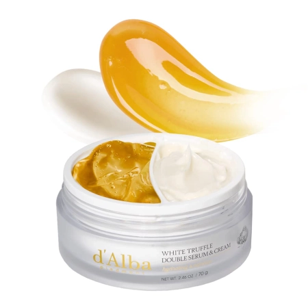 d'Alba - White Truffle Double Serum & Cream - Ránctalanító Arckrém-Szérum - 70g
