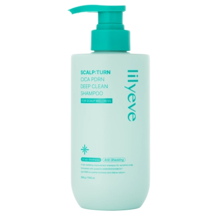 lilyeve - Scalp:Turn Cica PDRN Deep Clean Shampoo - Bőrnyugtató Sampon - 500g
