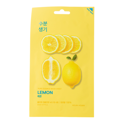 Holika Holika - Pure Essence Mask Sheet - Lemon - Világosító Fátyolmaszk Citromkivonattal - 23ml