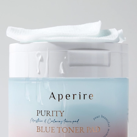Aperire - Purity Blue Toner Pad - Hidratáló és Bőrnyugtató Arckorongok - 70db/140ml