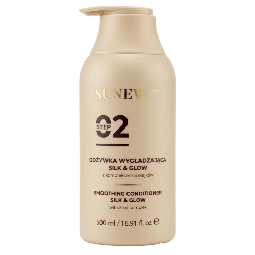 SunewMed+ - Silk&Glow Smoothing Conditioner - Kondicionáló 5 Olaj Komplexszel - 500ml