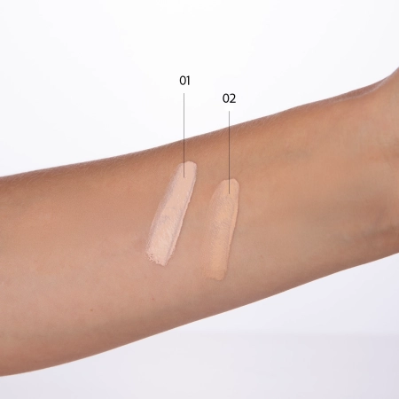Amuse - Dew Power Vegan Cushion - Vegán Alapozó Párna Ragyogtató Finish-sel - 01 Pure - 15g