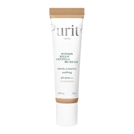 Purito Seoul - Wonder Releaf Centella BB Cream SPF 30 PA+++ #27 Sand Beige - BB Krém Ázsiai Gázlóval - 30ml