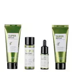 Some By Mi - Super Matcha Pore Care - Starter Kit - Kozmetikai Készlet Tág Pórusok Ellen
